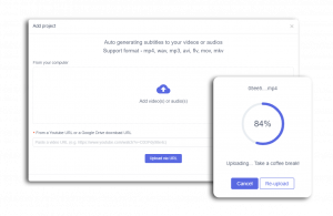 video upload for subtitles