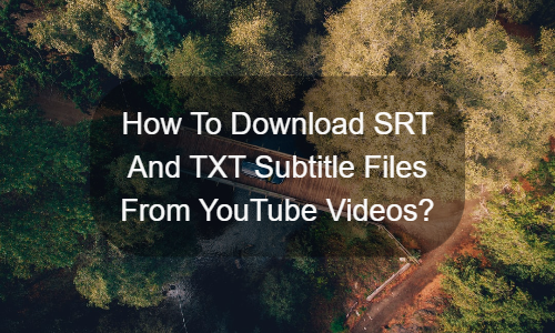 Como baixar arquivos de legenda SRT e TXT de vídeos do YouTube (2024)?