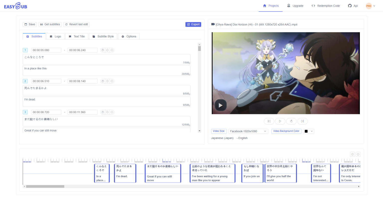 Japanese to English Online Translate Japanese videos to English