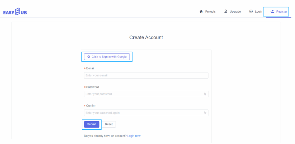 How to Generate Subtitles with Easysub（1）