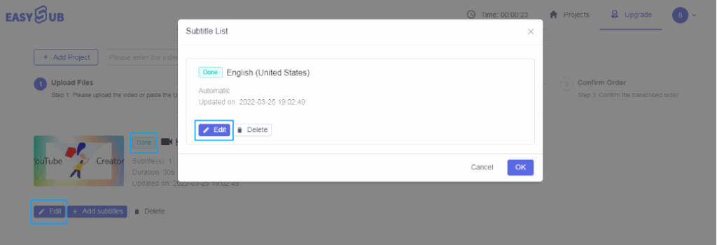 How to Generate Subtitles with Easysub（4）