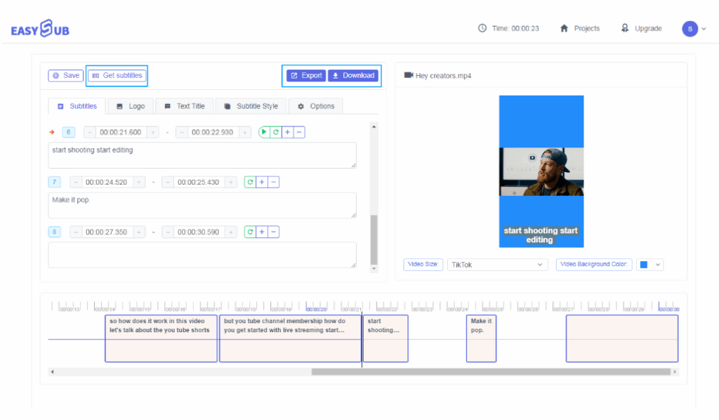 How to Generate Subtitles with Easysub（5）
