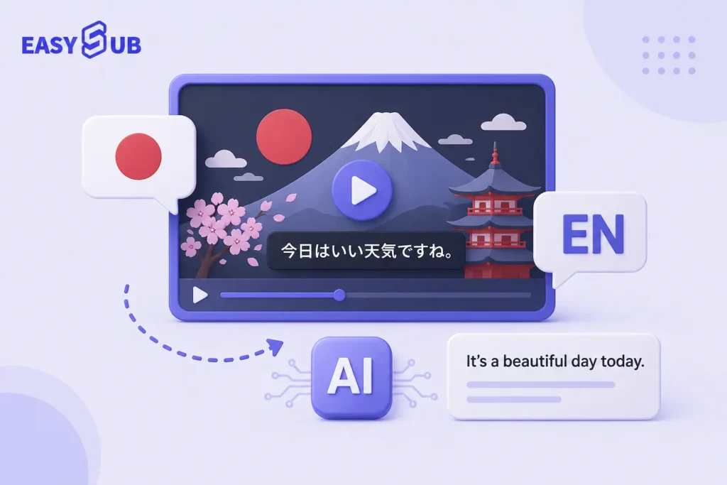 Generator podnapisov iz japonščine v angleščino
