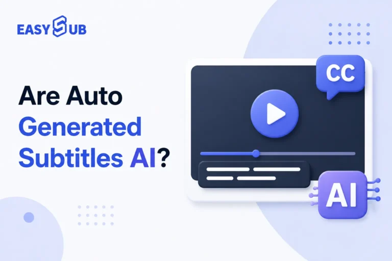 ¿Son los subtítulos generados automáticamente por IA?