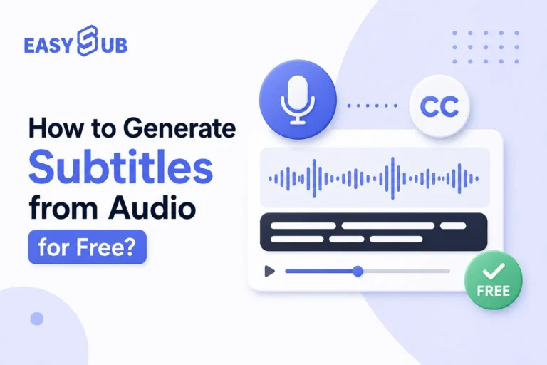 Cómo generar subtítulos a partir de audio gratis