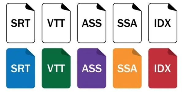 standard subtitle files