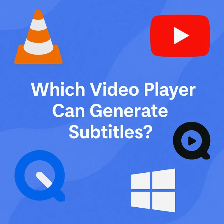 which video player can generate subtitles