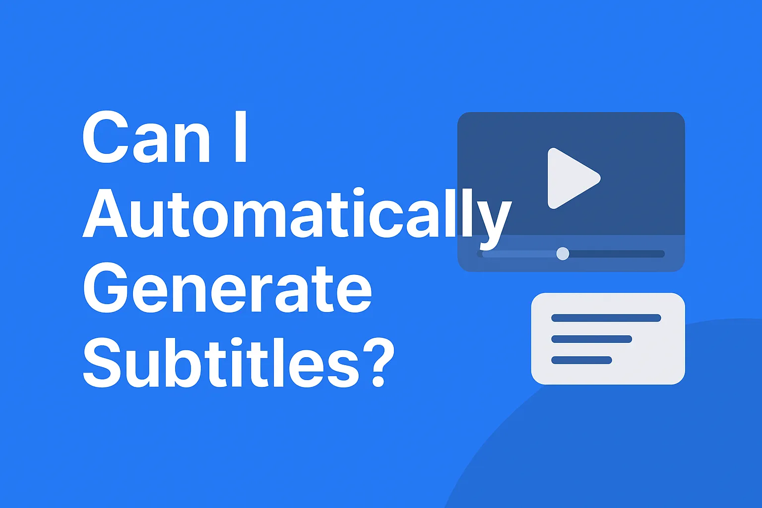 Могу ли аутоматски генерисати титлове