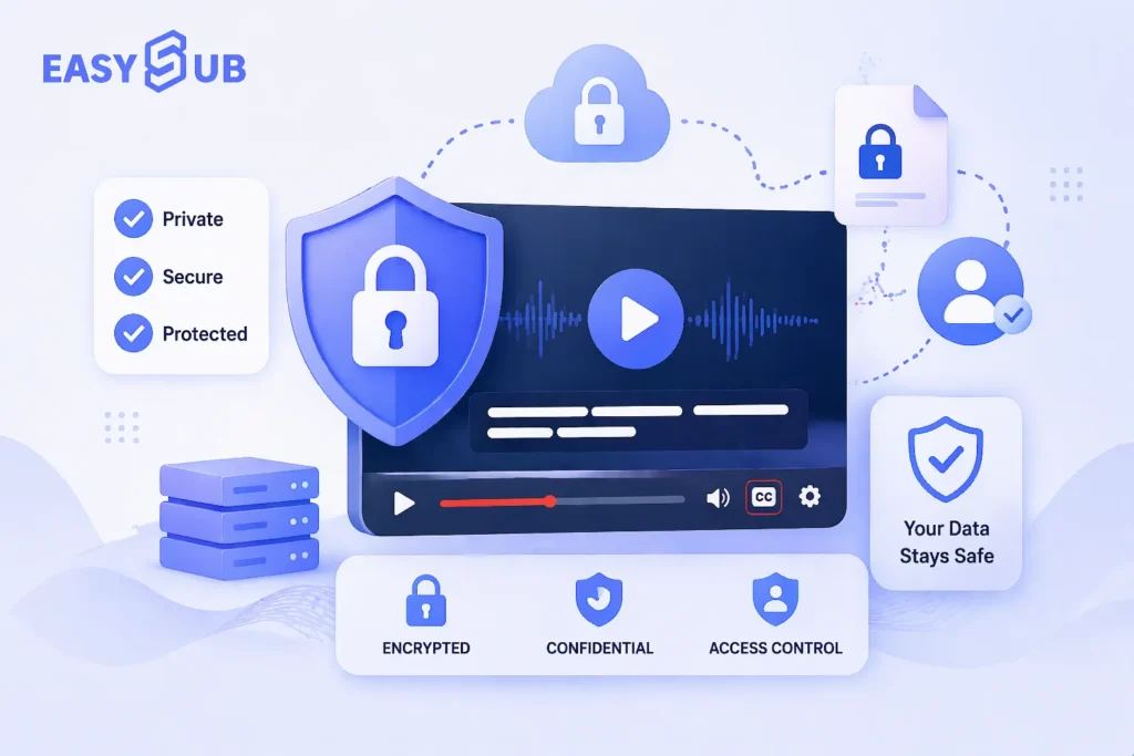Subtítulos Privacidad y seguridad de datos