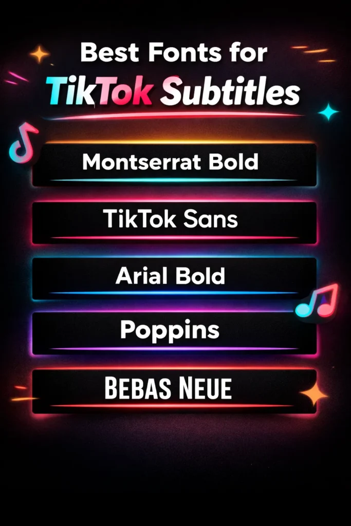 ฟอนต์ที่ดีที่สุดสำหรับคำบรรยาย TikTok