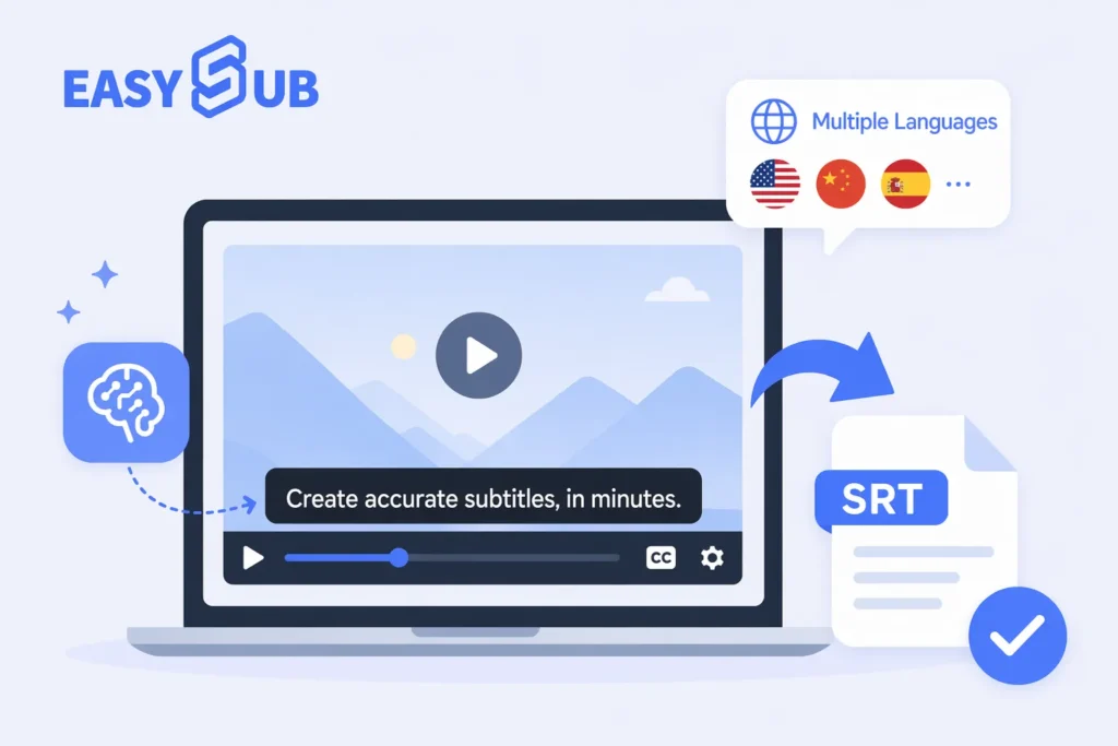 EasySub โปรแกรมสร้างคำบรรยายออนไลน์