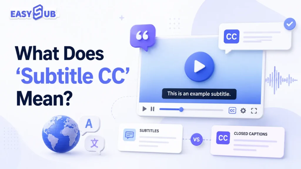 What Does “Subtitle CC” Mean