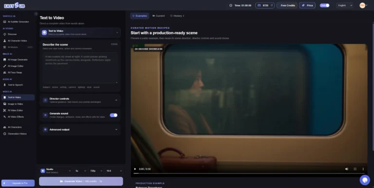 AI text to video generator