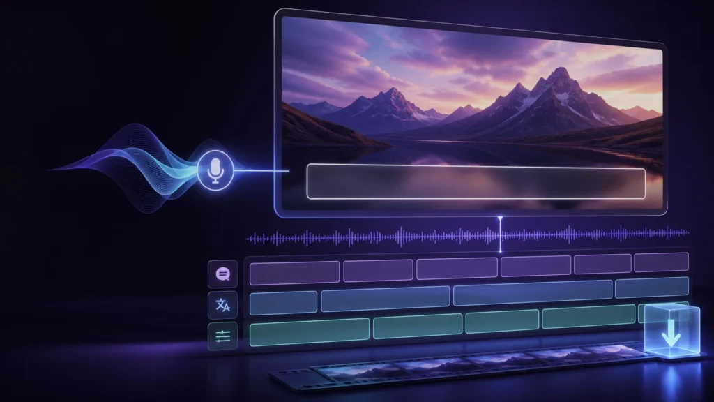 Add Subtitles to Video workflow in EasySub