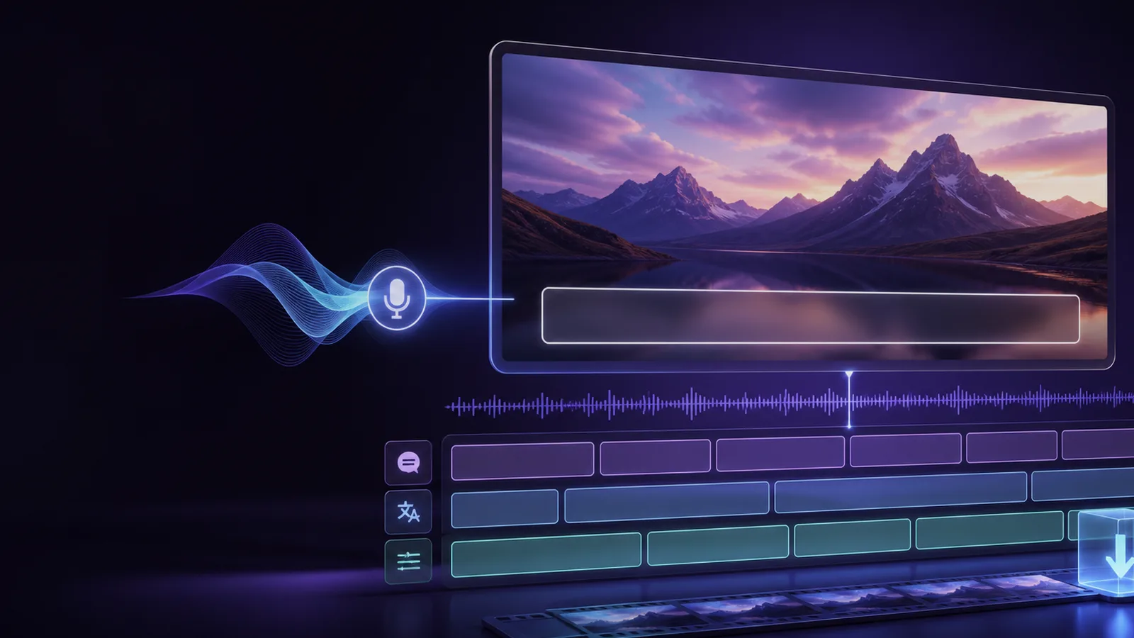 Add Subtitles to Video workflow illustration