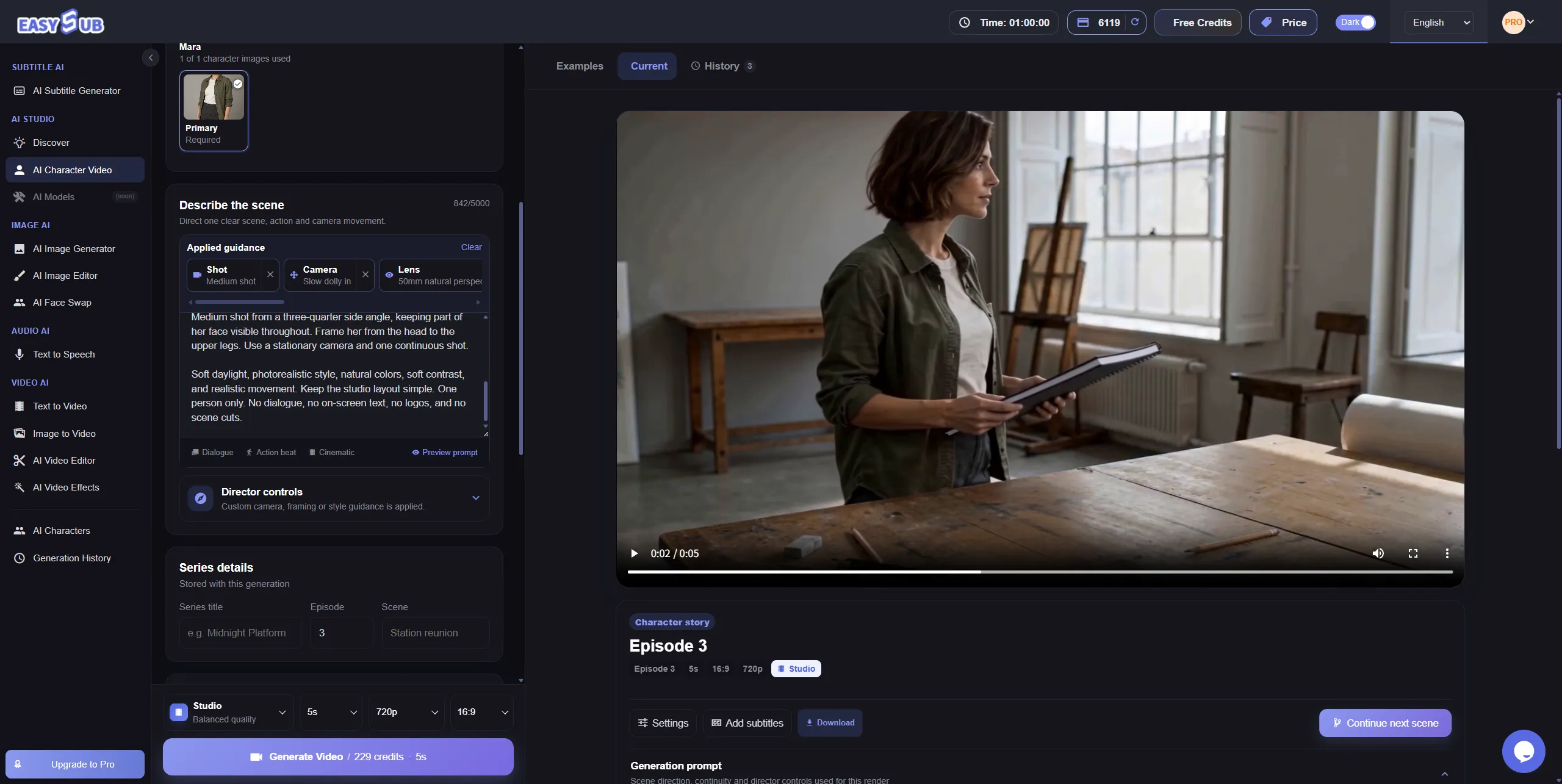 AI Character Video Generator preview