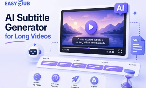 Generatore di sottotitoli AI per video lunghi