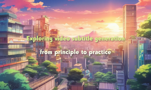 Exploring video subtitle generation from principle to practice