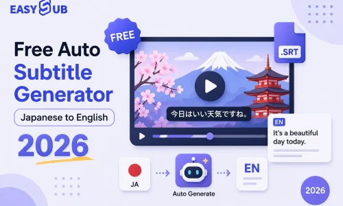 Brezplačni generator samodejnih podnapisov iz japonščine v angleščino