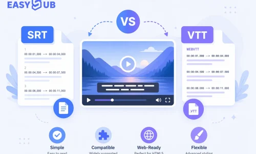 SRT เทียบกับ VTT