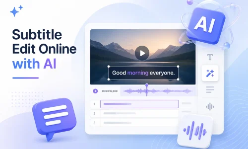 ویرایش آنلاین زیرنویس با هوش مصنوعی