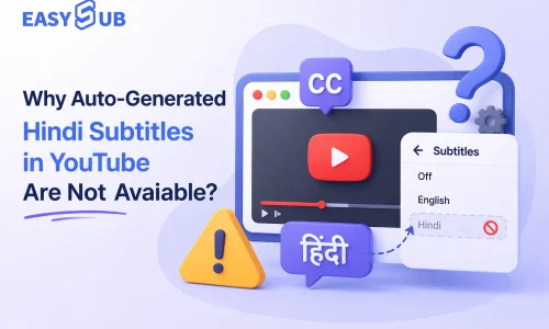 Warum sind automatisch generierte Hindi-Untertitel auf YouTube nicht verfügbar?